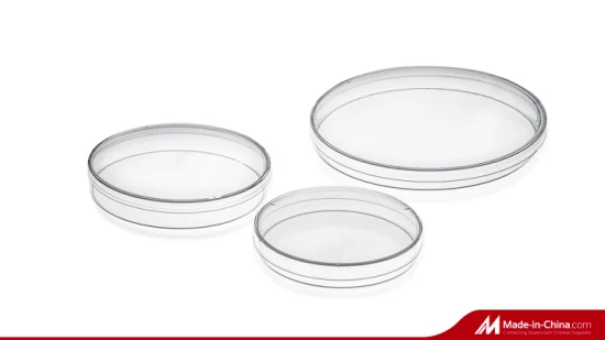 Placa de Petri de 120X20 mm, consumibles de laboratorio de placa de cultivo de células de plástico estériles